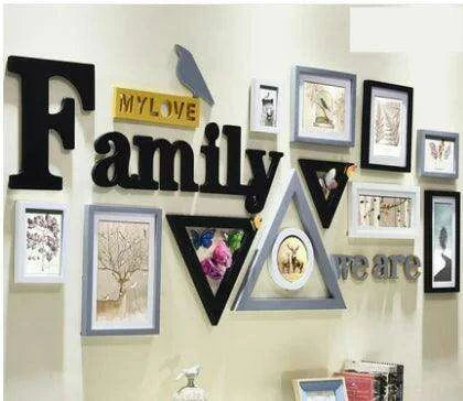 Rustic Charm 11-Piece Photo Frame Set for Cozy Home Decor