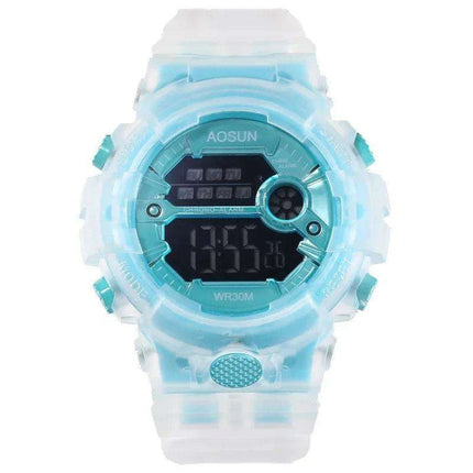 Vibrant Waterproof Jelly Strap Digital Watch for Kids - UTHAI CE35