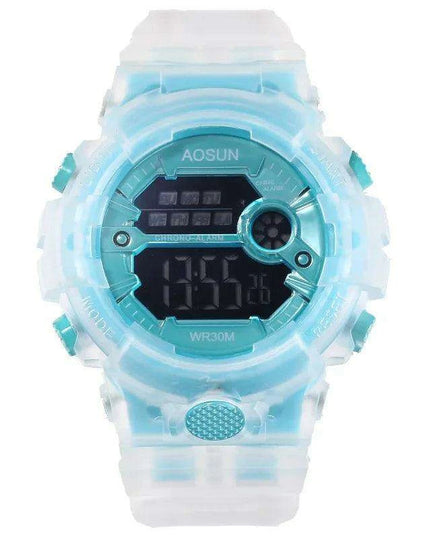 Vibrant Waterproof Jelly Strap Digital Watch for Kids - UTHAI CE35