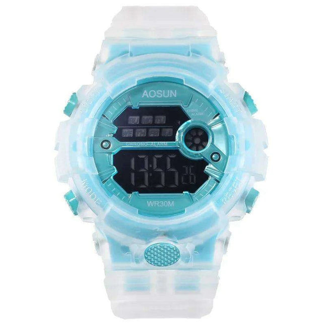 Vibrant Waterproof Jelly Strap Digital Watch for Kids - UTHAI CE35