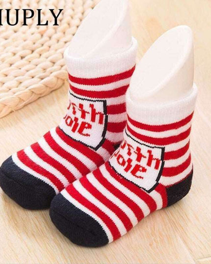 Festive & Snug: Holiday Cotton Socks for Babies