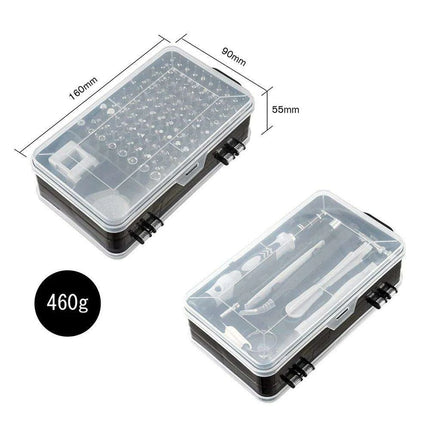 110-Piece Magnetic Precision Tool Set for Home and Professional Repairs in Sturdy Stainless Steel