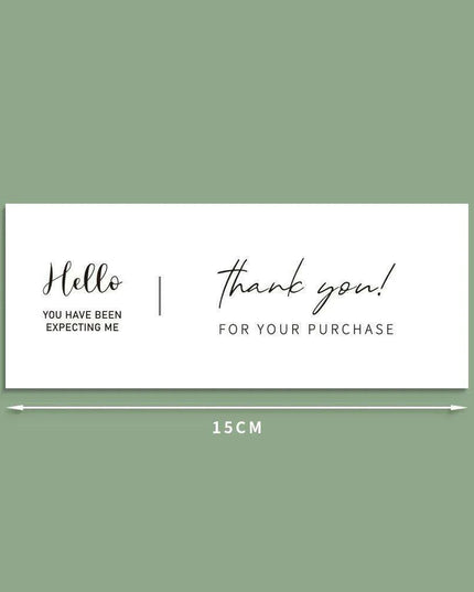 Charming "Nice To Meet You Too" Adhesive Thank You Seals - Pack of 20-50