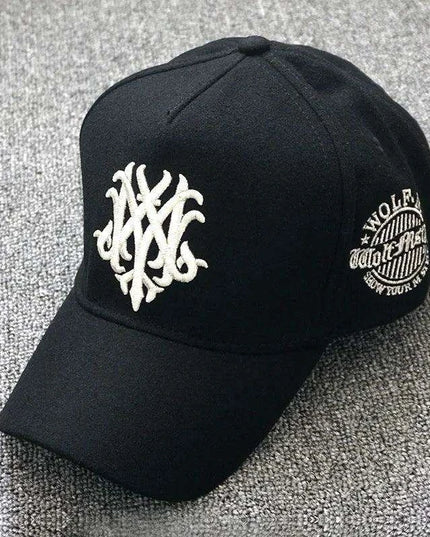 Stylish Oversized Wool Snapback Cap for Dads - Perfect Winter Outdoor Hat