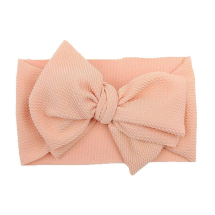 Chic Oversized Bow Turban Headband for Fashion-Forward Baby Girls