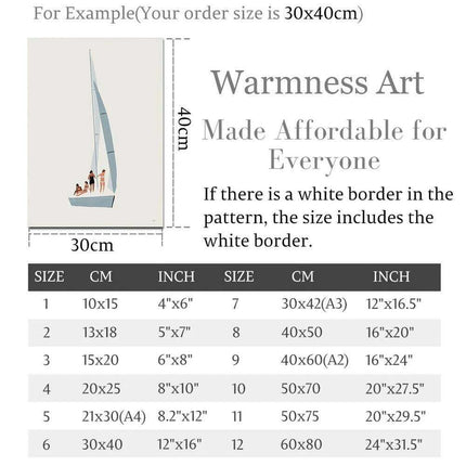 Serene Coastal Sailboat Canvas Art - Minimalist Nursery Decor for Calm Spaces