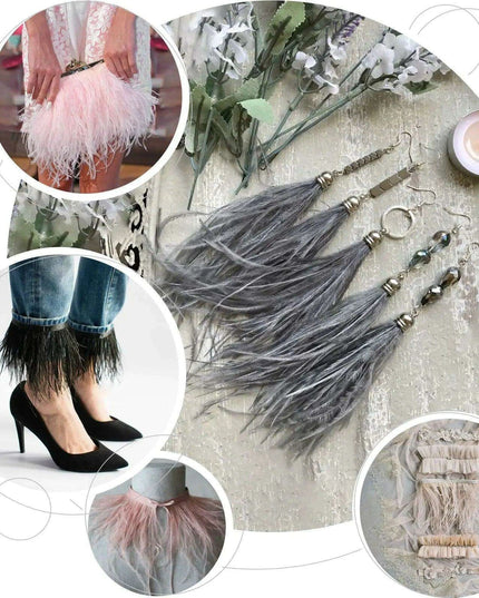Luxe Ostrich Feather Trim for Exquisite Crafting and Design
