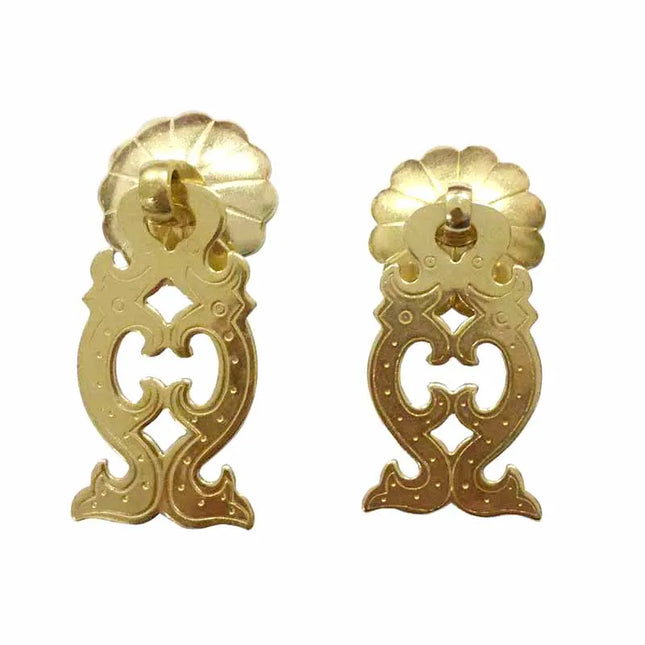 Vintage Fish Shape Brass Cabinet Knobs — Handmade Ring Pull Drop Handles, Bronze or Copper, 5.5cm or 6.8cm