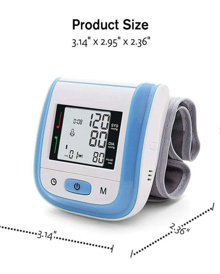 Wrist-Fit Digital Blood Pressure & Heart Rate Tracker for Optimal Health Monitoring