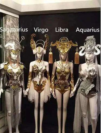 Zodiac-Themed Women's Cosmic Battle Attire