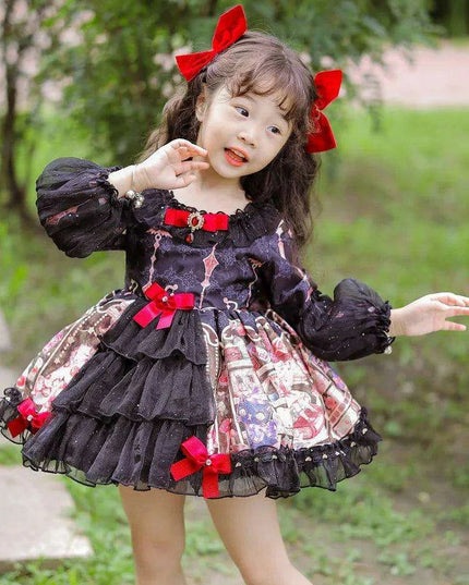 Charming Autumn Spanish Princess Lolita Dress for Baby Girls - Ideal for Birthdays and Halloween Celebrations