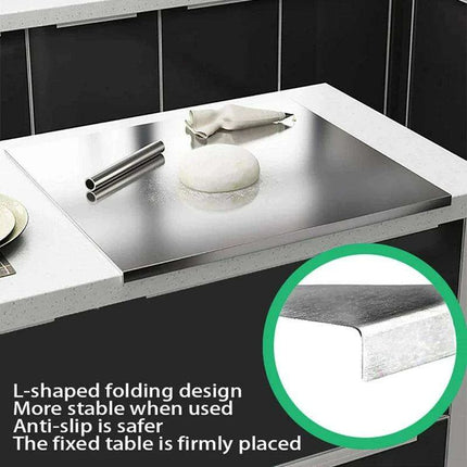 Professional Grade Stainless Steel Kneading and Baking Preparation Board