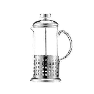 Chic 350ml Stainless Steel and Glass French Press for Ultimate Coffee and Tea Experience