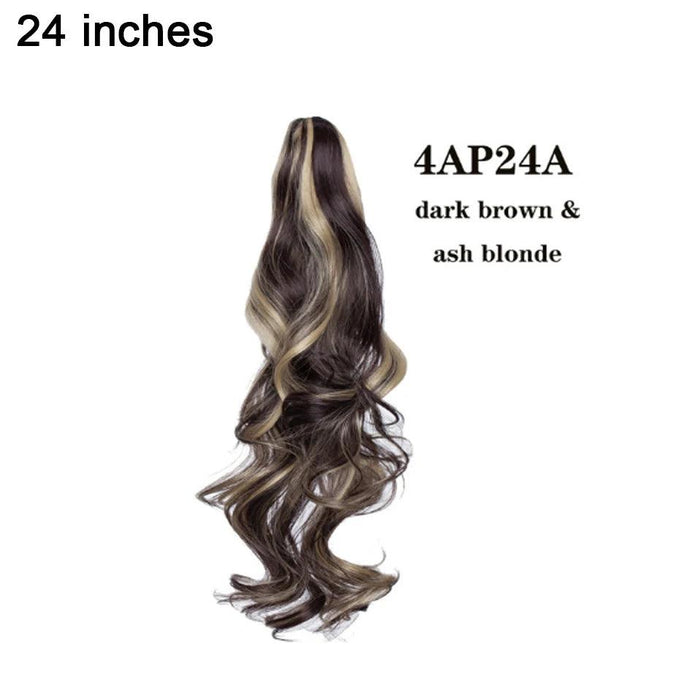 Effortless Glamour Long Wavy Clip-In Ponytail Extension for Instant Transformation