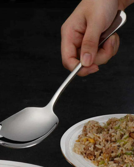 Elegant Stainless Steel Serving Spoon for Refined Culinary Display
