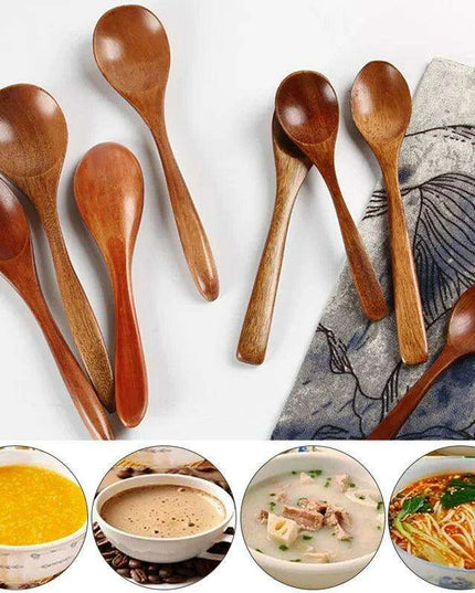 Eco-Friendly Bamboo Spoon for Kids - Perfect Kitchen Utensil for Soups, Rice, and Treats