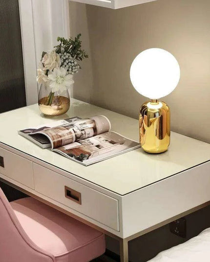 Scandinavian Elegance: Glass Table Lamp Set for Stylish Home Lighting