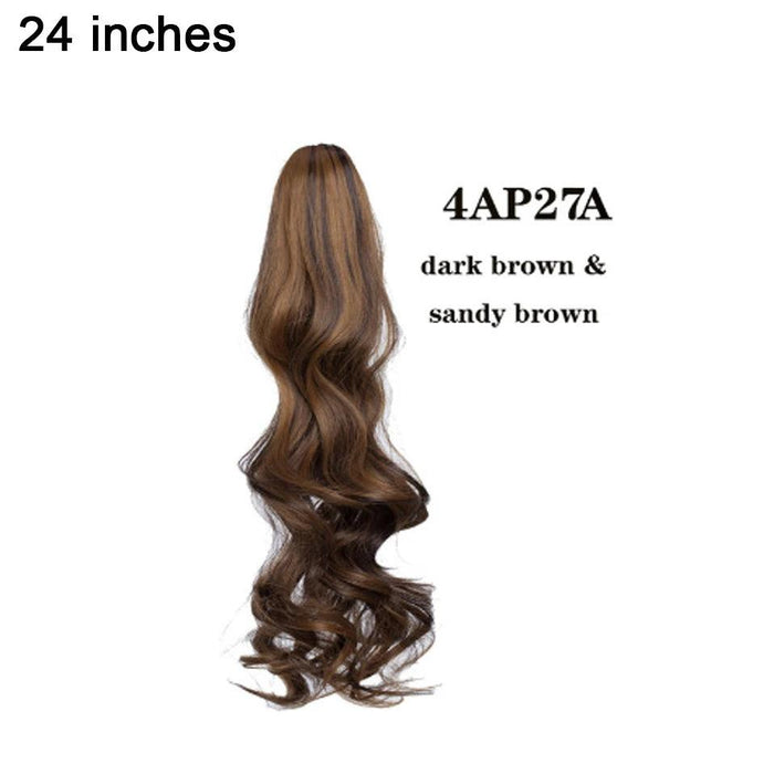 Effortless Glamour Long Wavy Clip-In Ponytail Extension for Instant Transformation