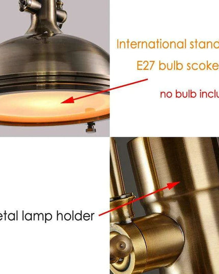 Industrial Vintage Black Metal Pendant Light for Rustic Home Interiors