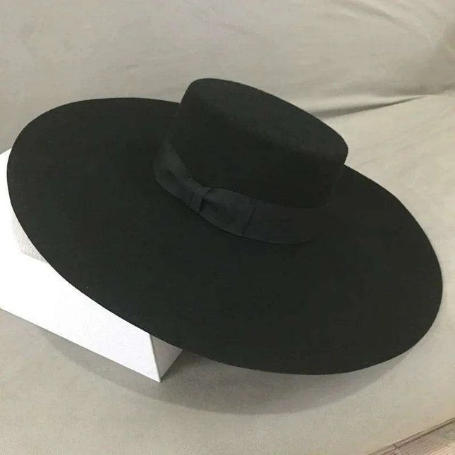 Sophisticated Wool Fedora Hat with Bow