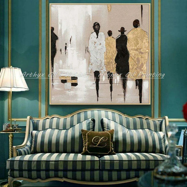 Contemporary Urban Elegance: Handcrafted Acrylic Art for Modern Living Spaces