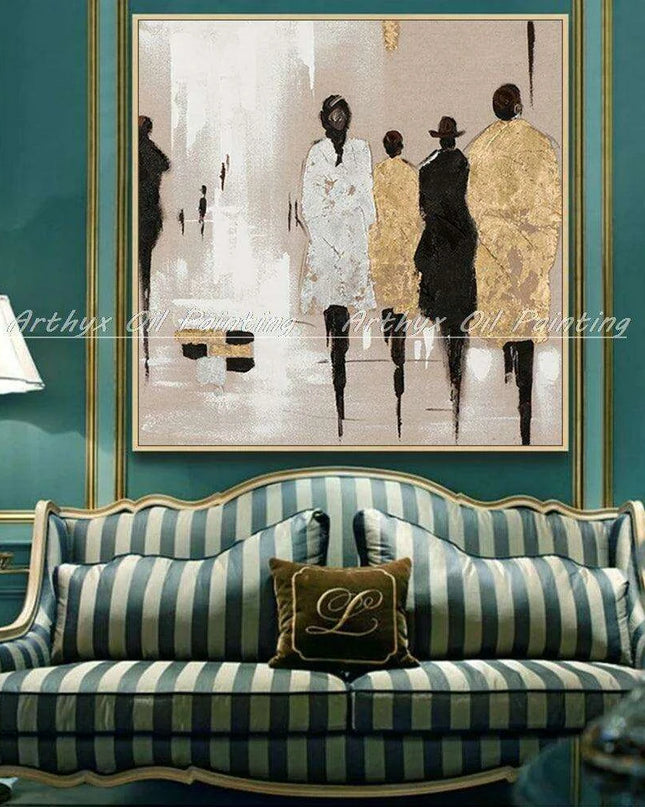Contemporary Urban Elegance: Handcrafted Acrylic Art for Modern Living Spaces