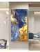 Vibrant Skyline Abstract Canvas Art: Modern Room Decor Enhancement
