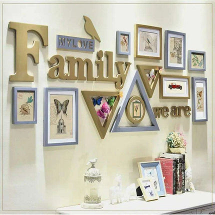 Rustic Charm 11-Piece Photo Frame Set for Cozy Home Decor