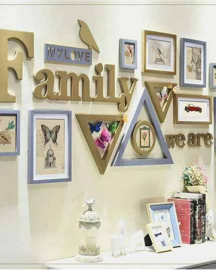 Rustic Charm 11-Piece Photo Frame Set for Cozy Home Decor