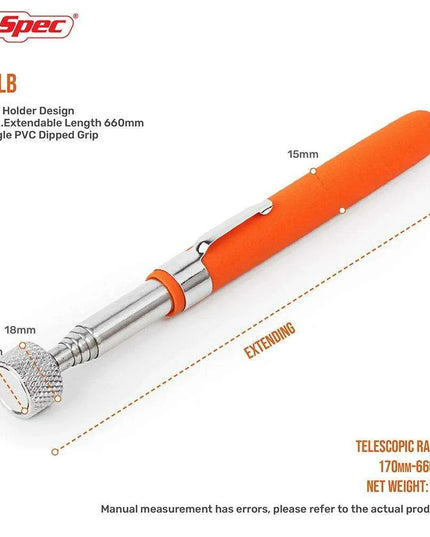 Heavy-Duty Telescopic Magnetic Pickup Tool - 8LB Capacity Stainless Steel Design