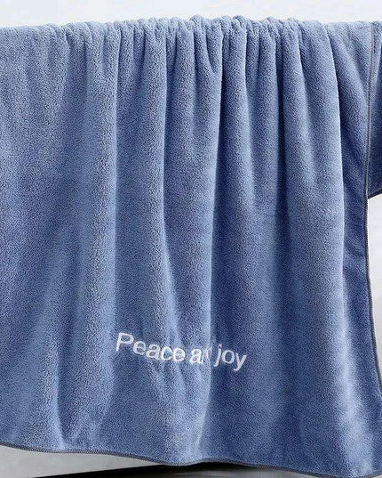 Extra-Large Coral Fleece Kids Bath Towel - Ultra-Soft Microfiber Comfort