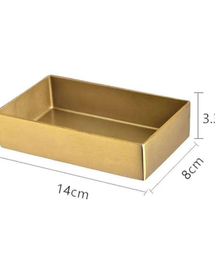 Elegant Brass & Leather Jewelry Organizer Tray Set for Stylish Storage