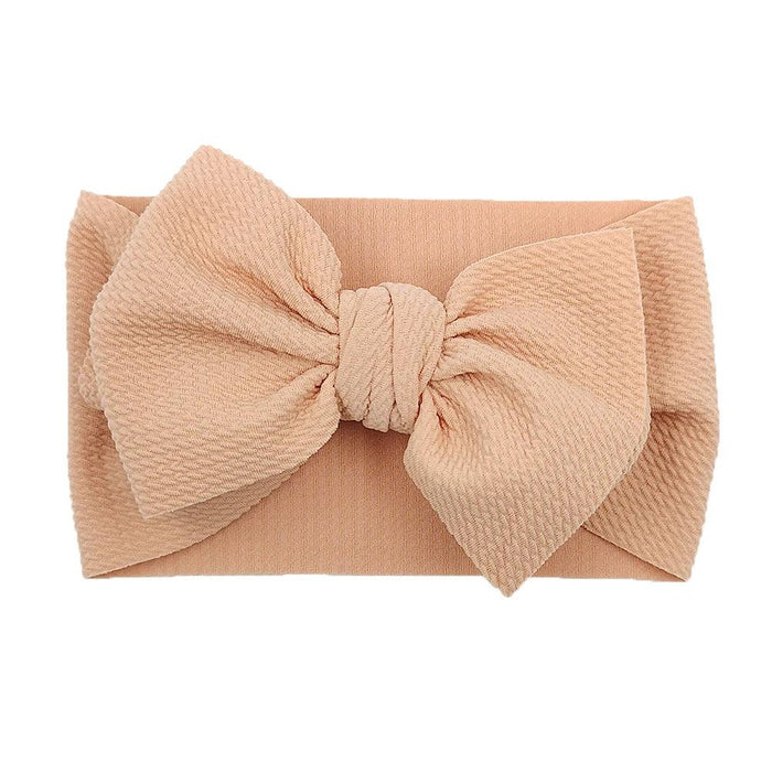 Chic Oversized Bow Turban Headband for Fashion-Forward Baby Girls