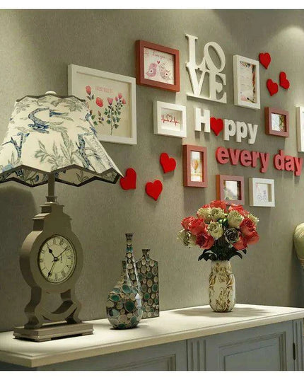 Charming Wedding Memory DIY Photo Frame Collection – Set of 12