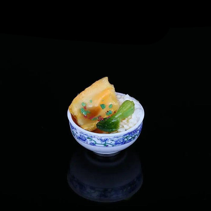 Enchanting Mini Chinese Cuisine Bowl Playset - Fun Decorative Props for Kids and Home