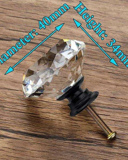 Glamorous Rainbow Crystal Glass Cabinet Knobs for Elegant Home Styling