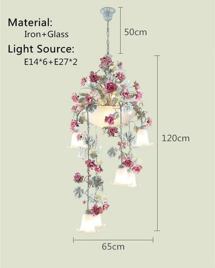 Rose Blossom Luxury LED Chandelier - Artistic Illumination for Elegant Spaces