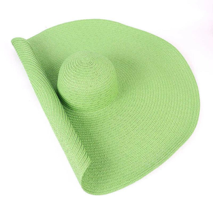 Extra-Wide 25cm Brim Floppy Straw Sun Hat for Women - UV Protection, Travel-Friendly Summer Essential - Wholesale Options Available