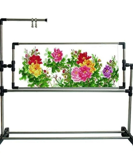 Ergonomic Adjustable Crafting Stand for Hands-Free Embroidery and Cross-Stitch