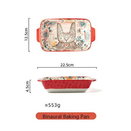 Whimsical Woodland Creatures Ceramic Dining Set for Enchanting Meals