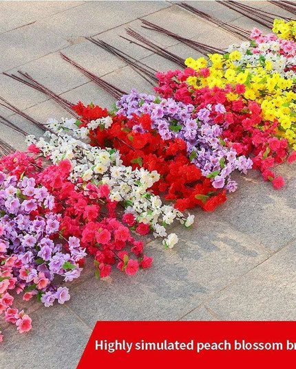 Silk Cherry Blossom Stems - 65CM & 125CM Faux Floral Arrangements for All-Season Home and Event Decor