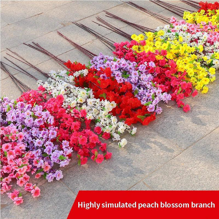 Silk Cherry Blossom Stems - 65CM & 125CM Faux Floral Arrangements for All-Season Home and Event Decor