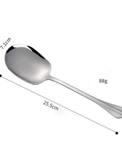 Elegant Stainless Steel Serving Spoon for Refined Culinary Display