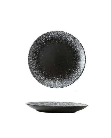 Elegant Japanese Stoneware Dining Plate Set - Choose Your Ideal Size (6, 8, or 10 Inch)