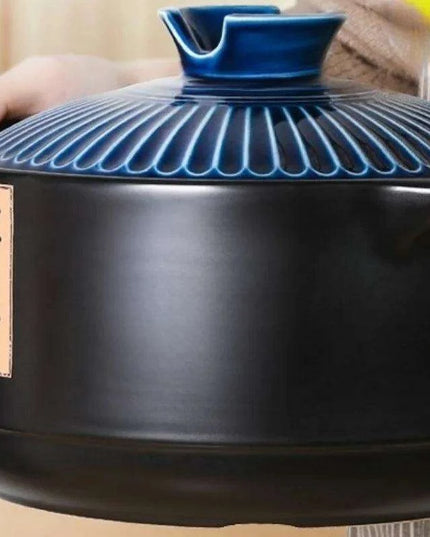 Classic Retro Heat-Resistant Clay Casserole with Lid - Essential Kitchen Tool DI50SG