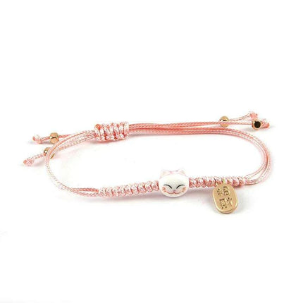 Charming Maneki Neko Luck Bracelet - A Joyful Gift for Women and Girls