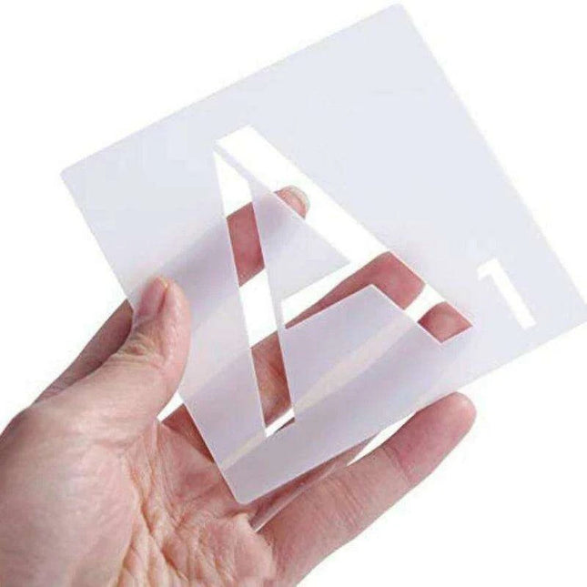 26-Piece Versatile Alphabet Stencil Set for Creative Crafts and Home Decor