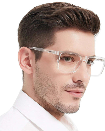 Chic Oversized Square Reading Glasses for Modern Men