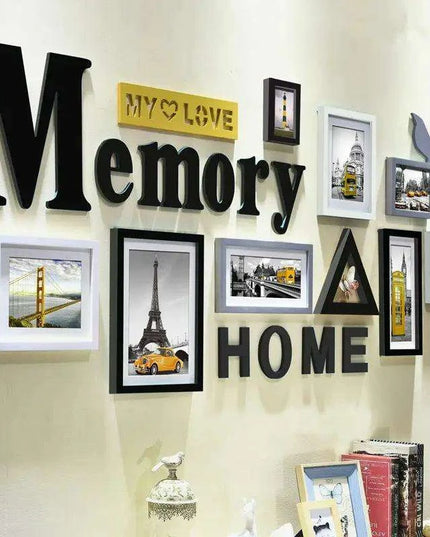 Rustic Charm 11-Piece Photo Frame Set for Cozy Home Decor