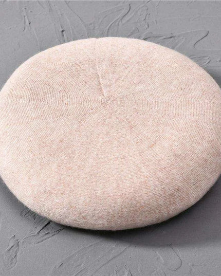Elegant Cashmere Blend Beret - Trendy Winter Hat for Fashion-Forward Women